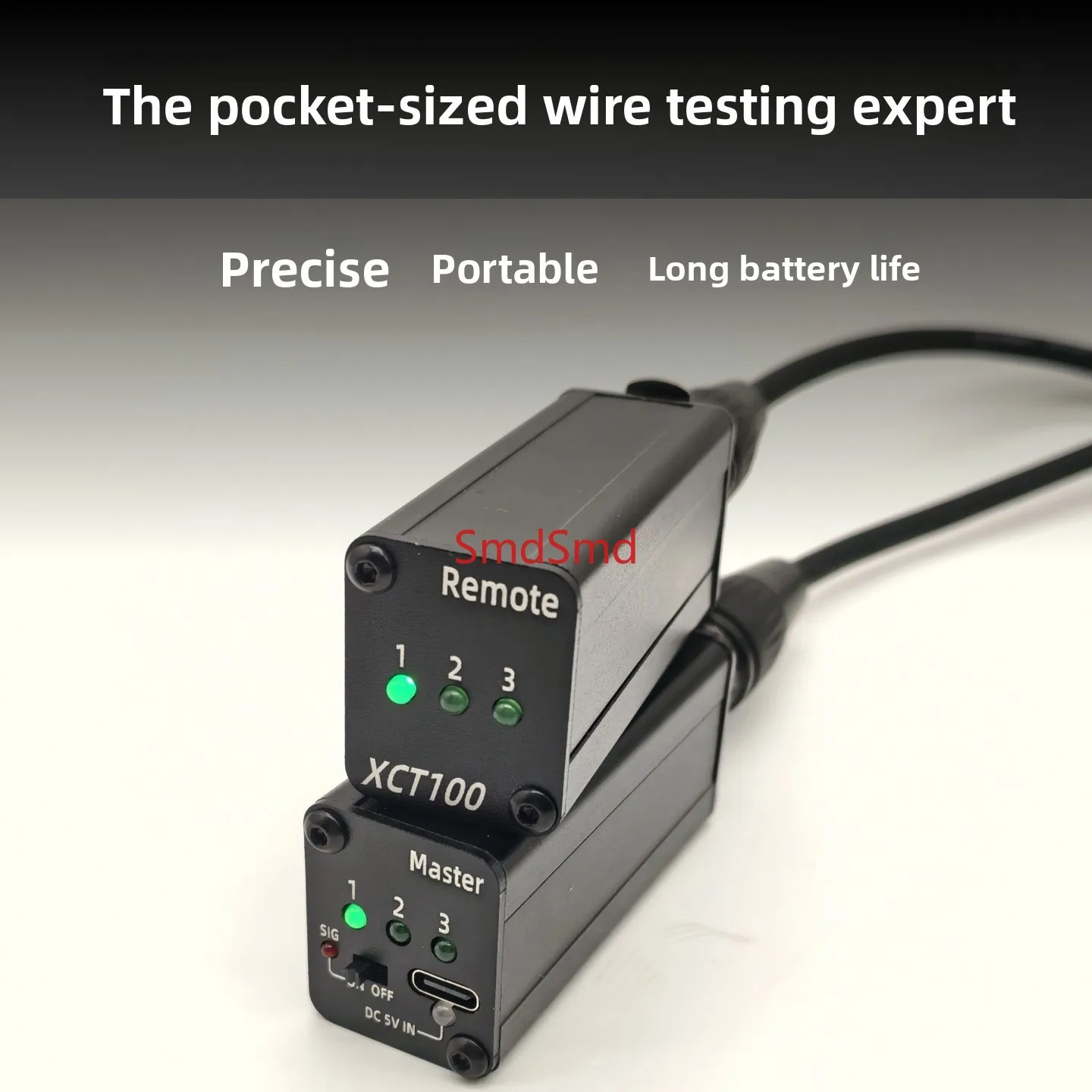 Sniffer/Sender cable tester for XLR & 3-Pin DMX Cables