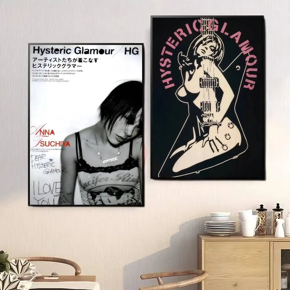 H-HystericS Glamour BRAND  DIY Sticky Poster Whitepaper Prints Posters Artwork Vintage Decorative Painting