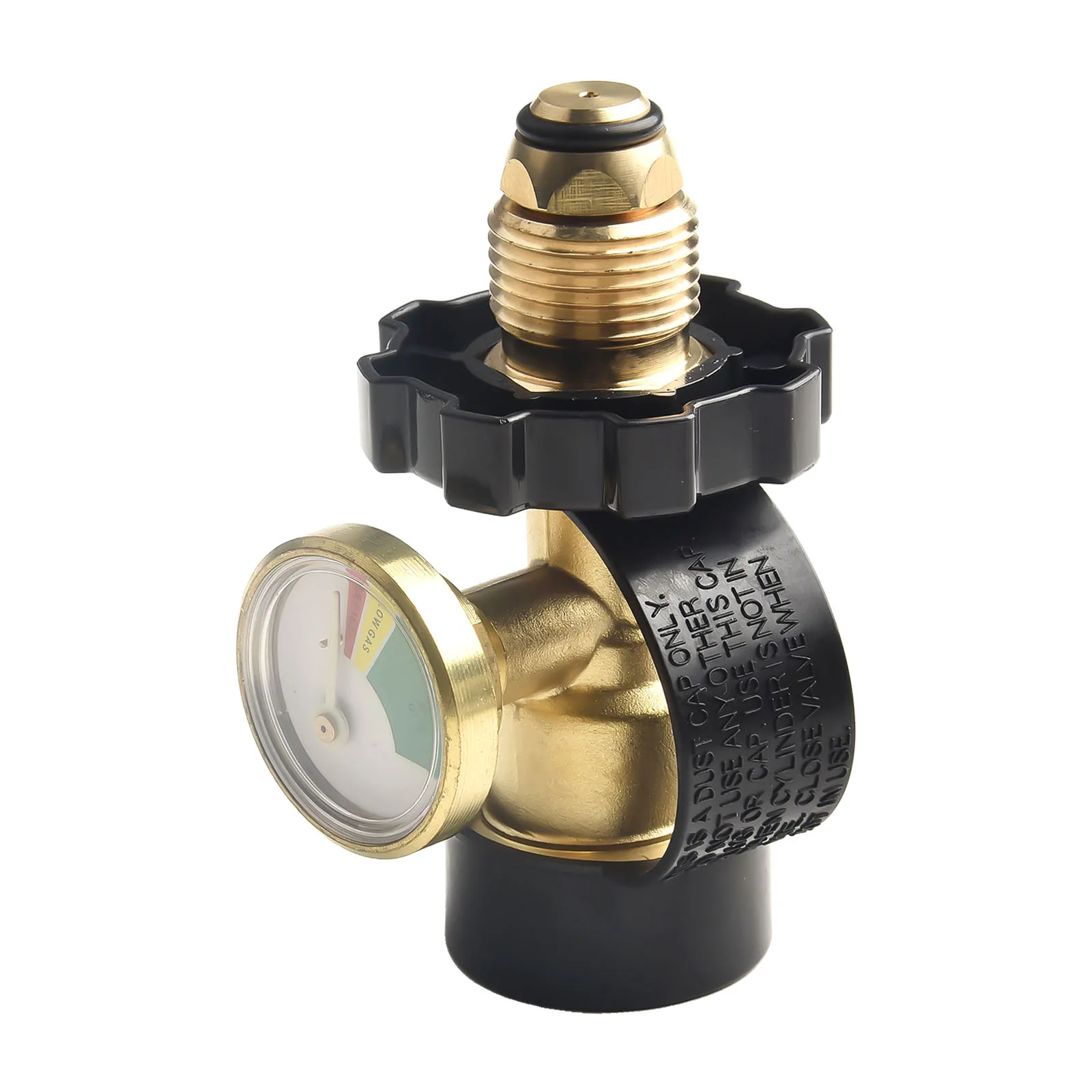 Propane Tank Adapter for 100 lb Tanks Convert Valve Stem to Qcc1 Type 1 Connection Easy Installation with Propane Gauge