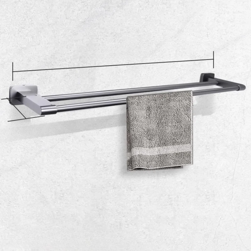

gun gray towel rack light luxury bath towel rack toilet bathroom rack bathroom hardware pendant set