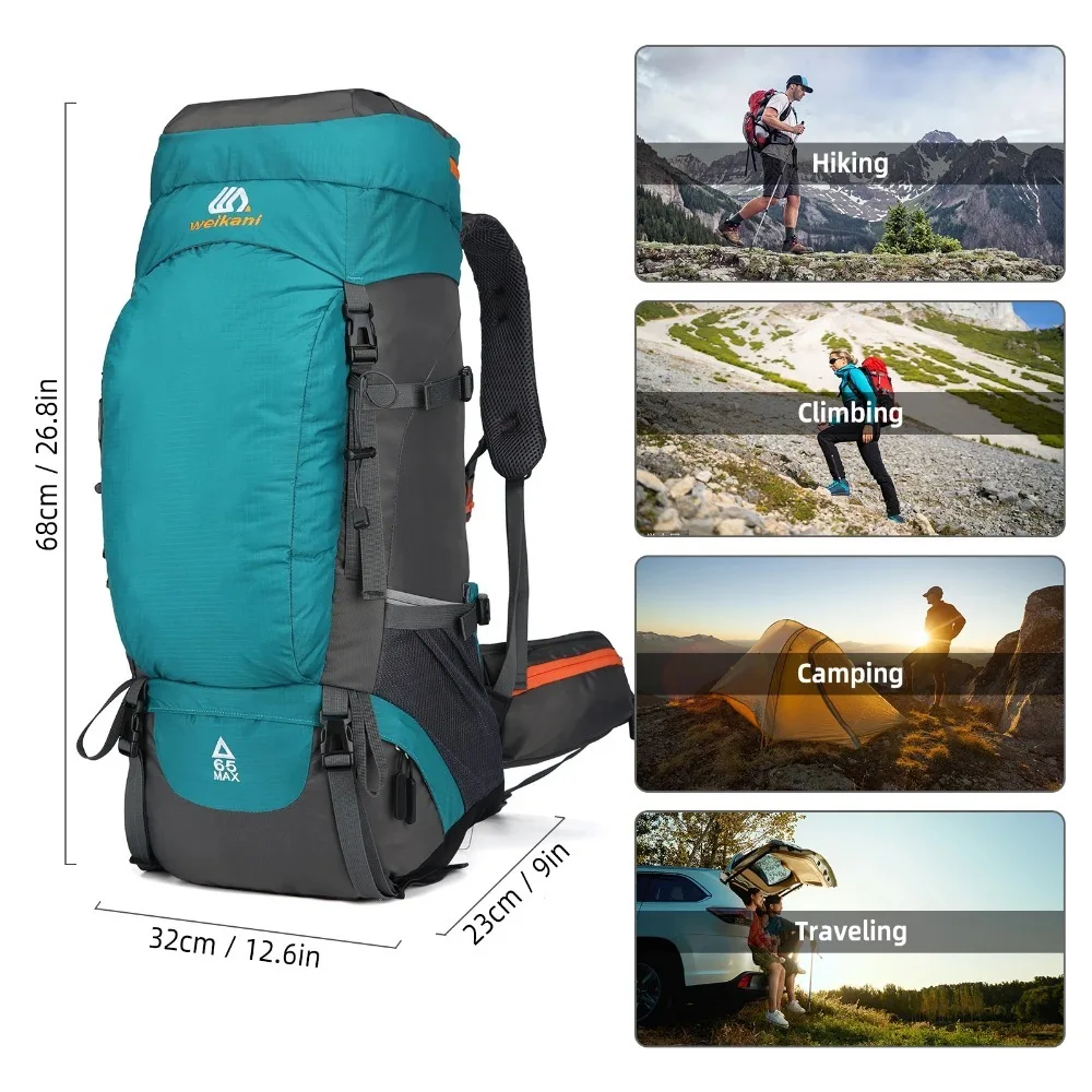 56-75L Large-capacity Mountaineering Bag Outdoor Multifunctional Travel Backpack To Reduce The Burden of Travel Hiking Bag