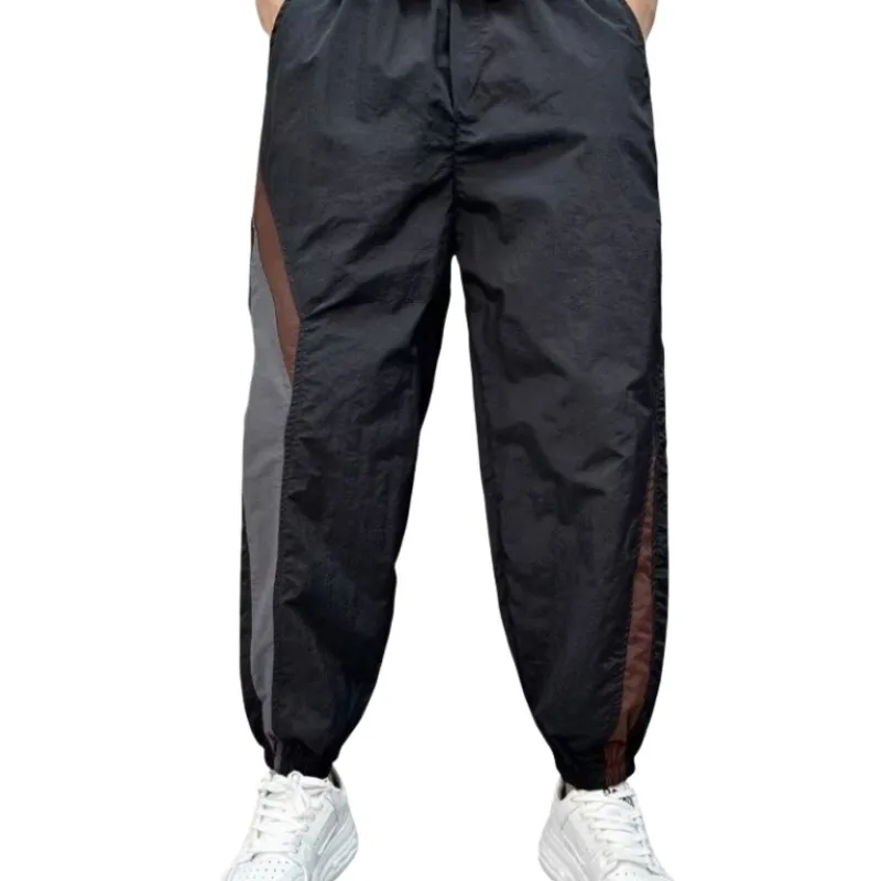 Men's Casual Straight Leg Baggy Hiphop Sports Gym Pants For Men Trousers Loose Trendy Hong Kong Style Mens Joggers Clothing
