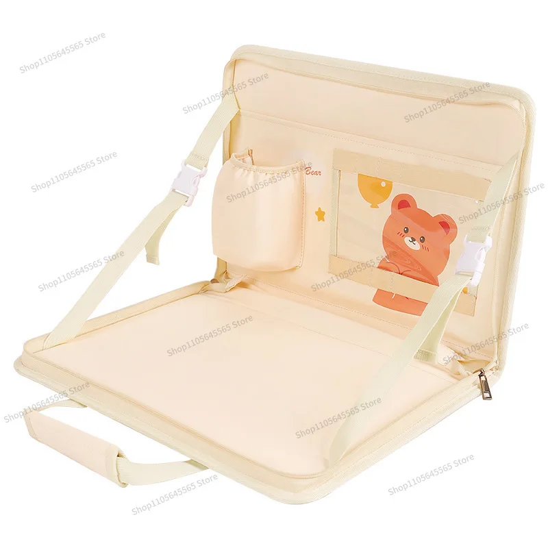 For Creative car steering wheel, car seat, foldable back, dining plate, small table board, multifunctional storage hanging bag