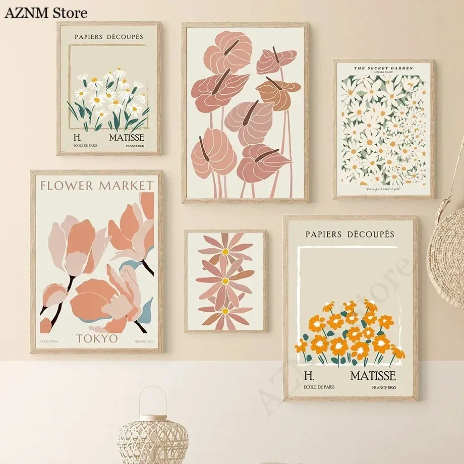 Affiches et impressions sur toile de Matisse, peinture sur toile, images d'art murales pour la décoration du salon