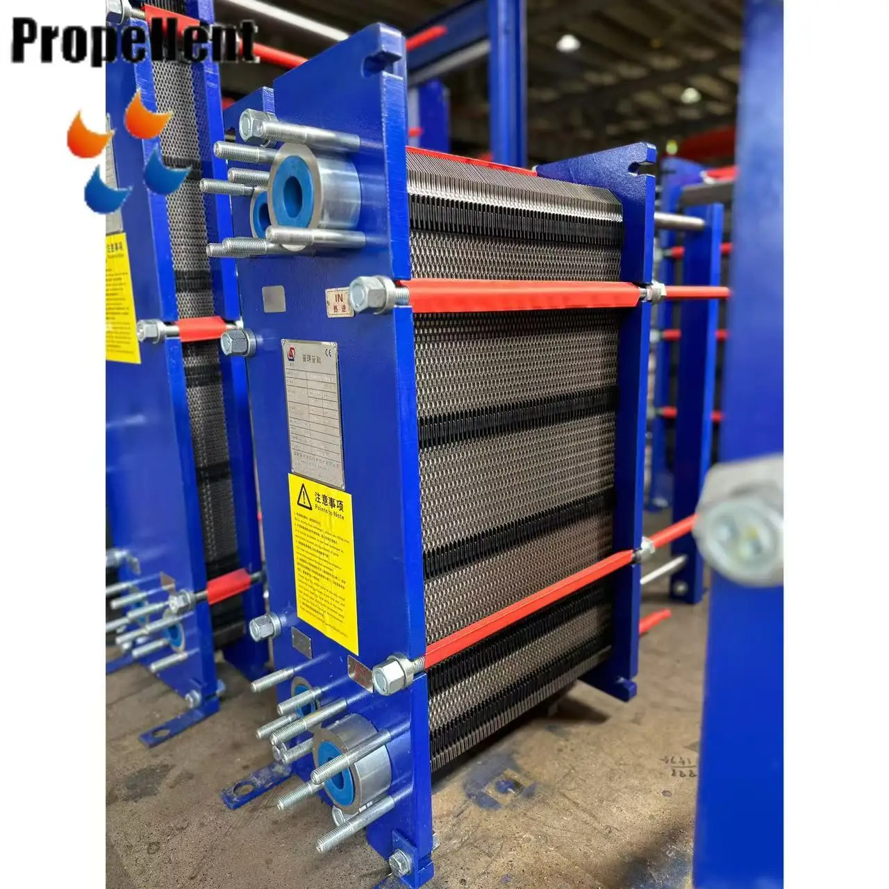 High Efficiency Carbon Steel Plate Heat Exchanger with Engine for Industrial Heating & Cooling