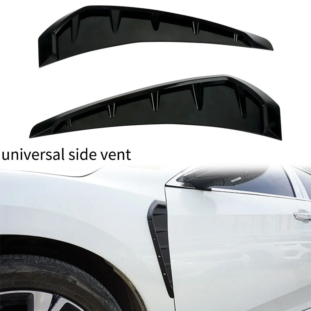 2pc of car mudguard side vent mudguard airflow forming kit,the universal model enhances the exterior decorative strip of the car