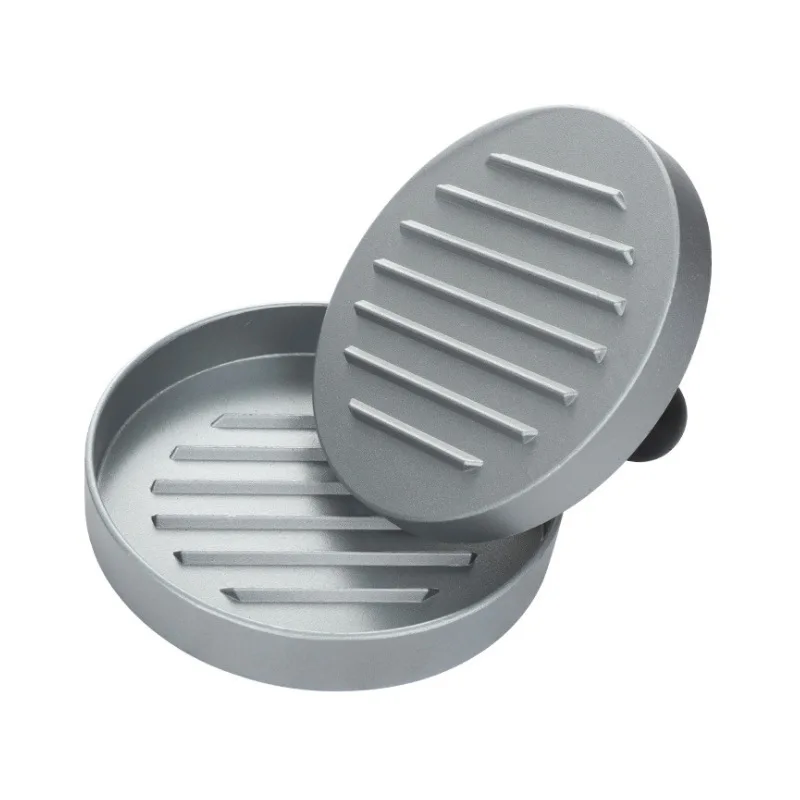 1 set of high quality round hamburger mold aluminum alloy hamburger meat beef BBQ burger meat press kitchen food mold