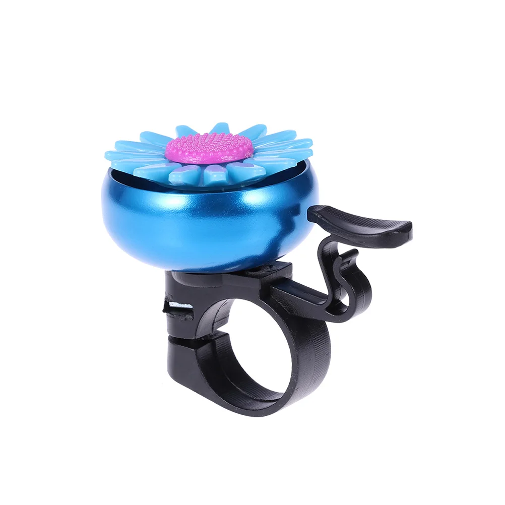 

2Pcs Sunflower Shaped Bike Bell Kids Children Handlebar Ring Ringer Horn Cycling 22mm Diameter Fits Folding Cruiser Bikes Clear