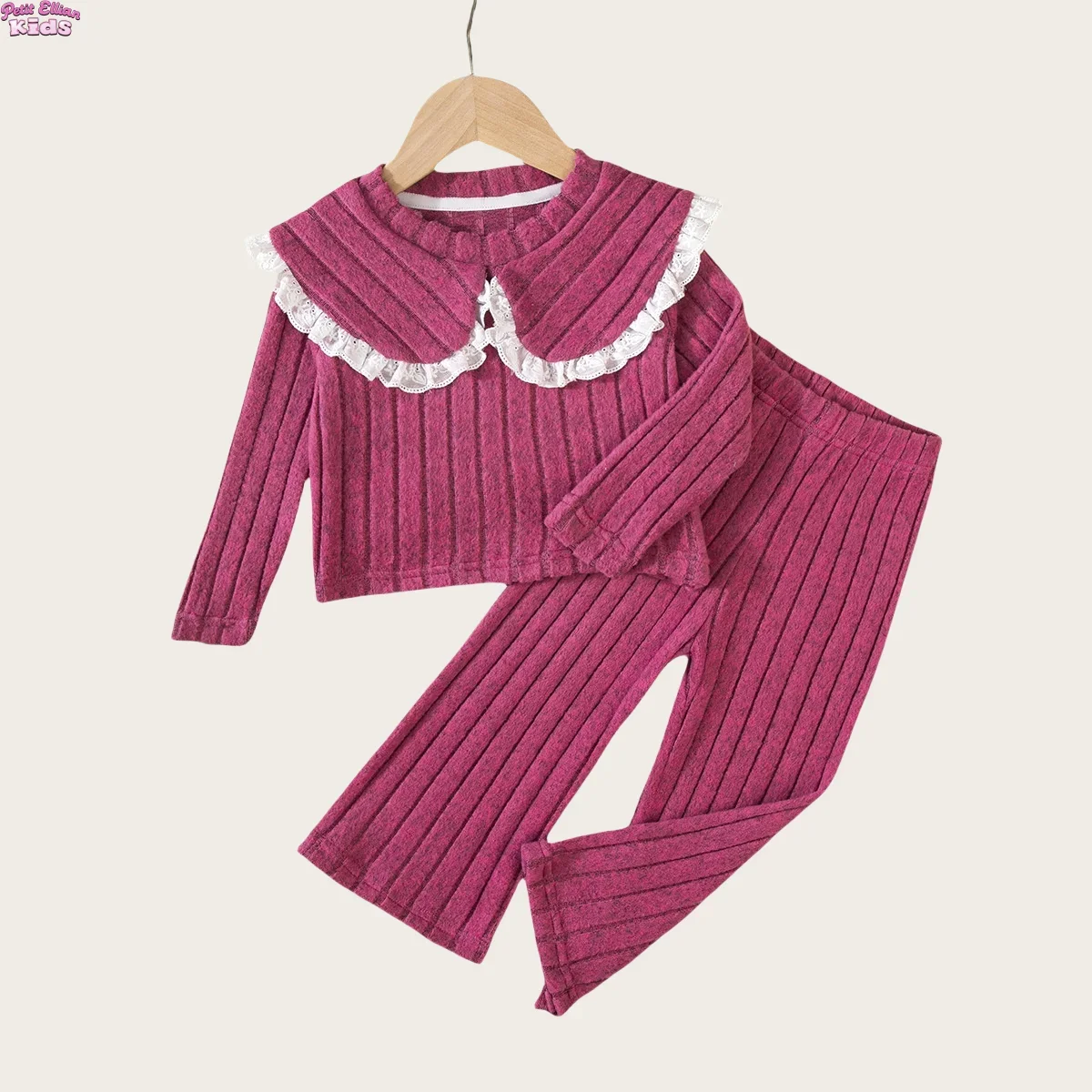 Recién llegado, conjunto de ropa para niña pequeña de 2 a 6 años, Top y pantalones de manga larga con cuello de muñeca, traje cálido para otoño e invierno para niños