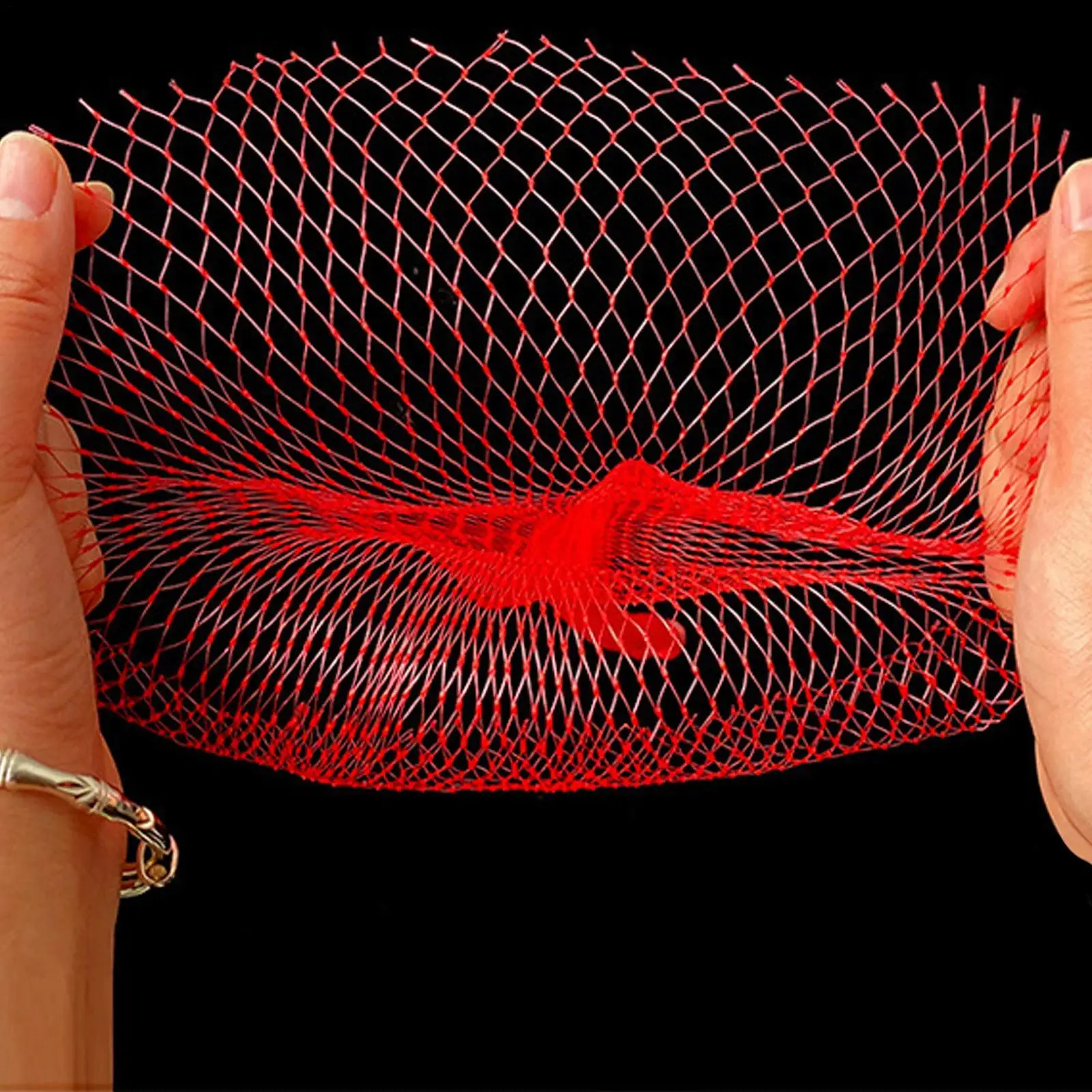 

100PCS Net Bag Hanging Watermelon In Greenhouse With Thick Melons Hanging Rope Net Red Bag Protection Cantaloupes Mesh Net