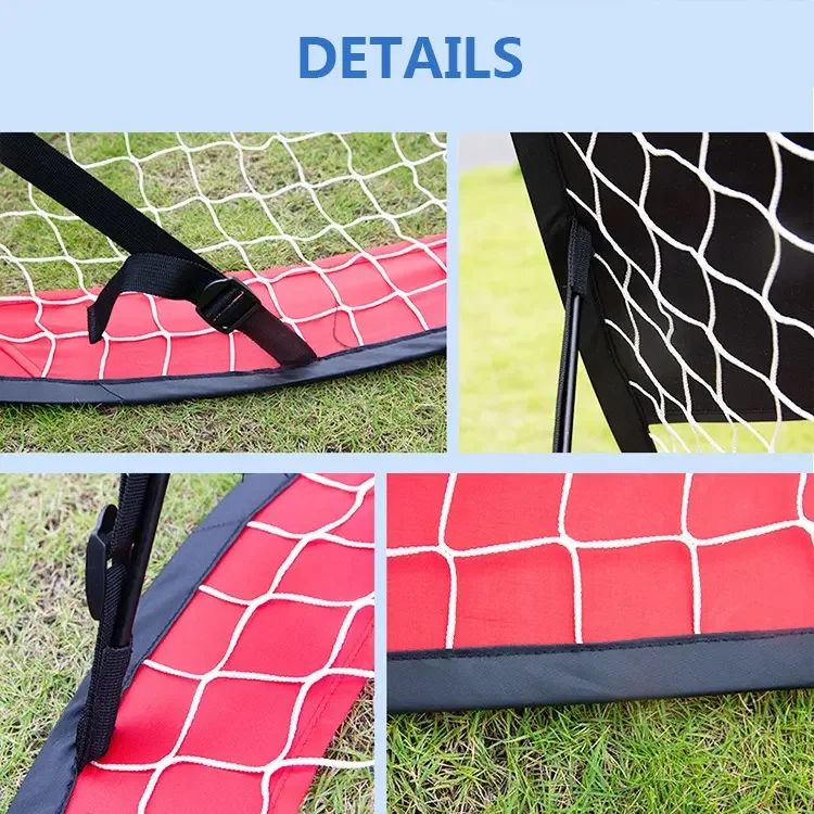 折りたたみ式子供用サッカー練習用ポータブルミニサッカーゴールネット販売中