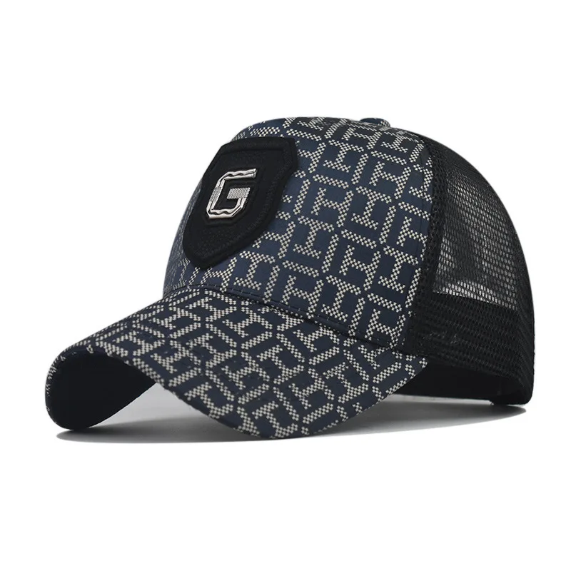 

New G Letter Baseball Men Women Peaked Cap Plaid Fashion Hat