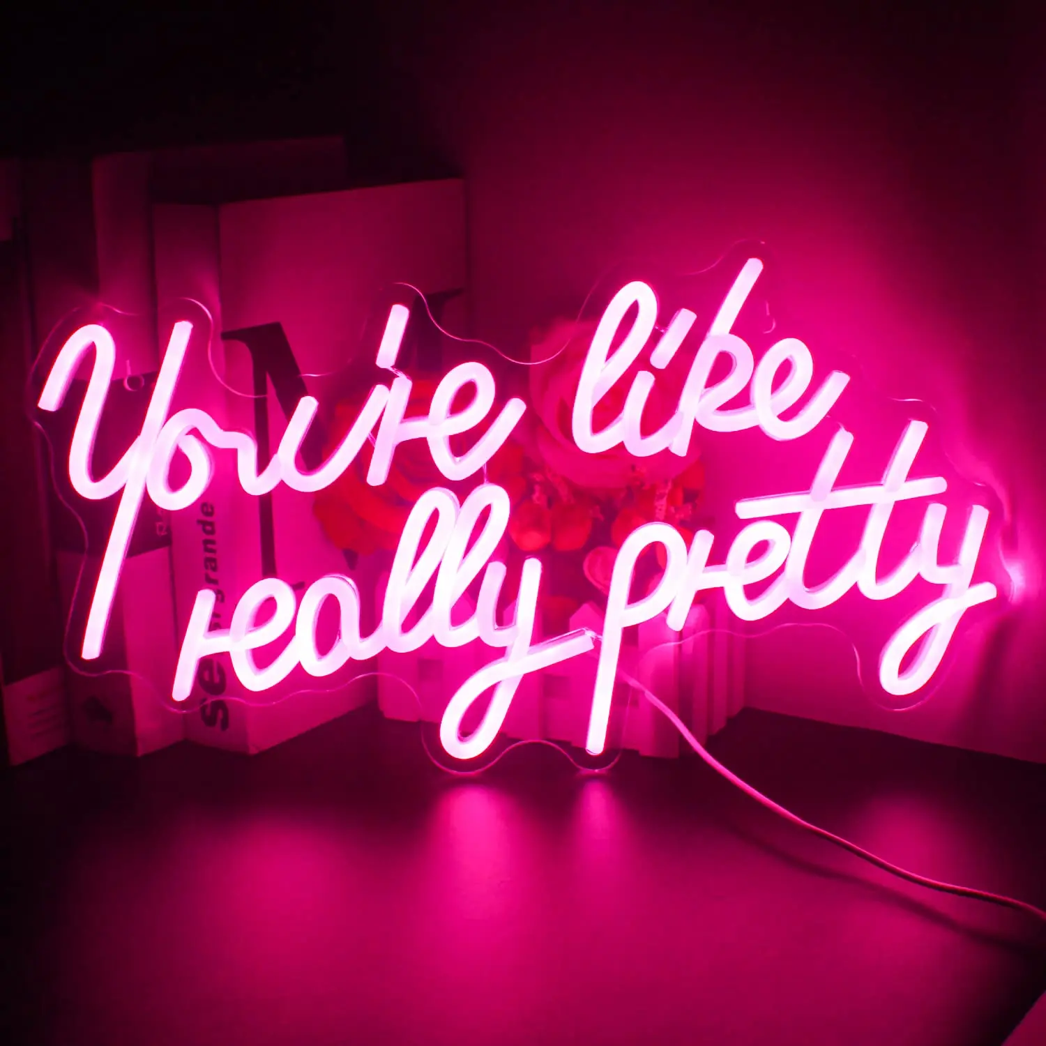 

Wedding Neon Light Letters You're Like Really Pretty LED Sign Bar room decoration Party Bedroom Room Shop Home Wall Decoration