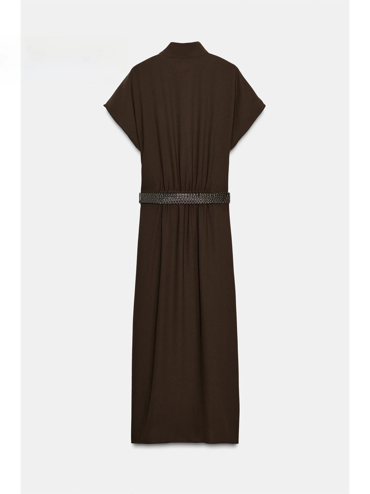 Ele ارتفاع الخصر ميدي Dr سليم صالح ort Sve الوقوف طوق مربوط Faionable شتاء 2025 المرأة عادية Dr