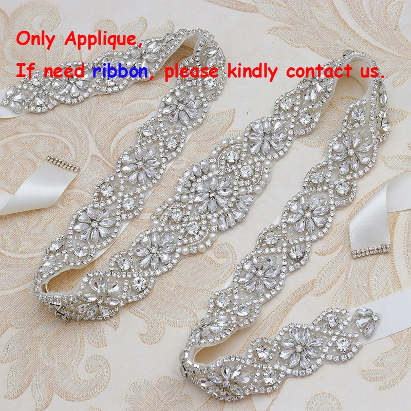 Bridal Belt Crystal Rhinestones For Dresses Diamond Wedding Dress Belts For Party Prom Pagaent Evening Gown Accessories