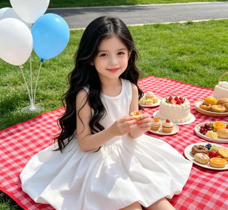 2026 New Flower Bud Girls' Sleeveless Children's Clothing Baby Girls' Summer Vest Princess Skirt