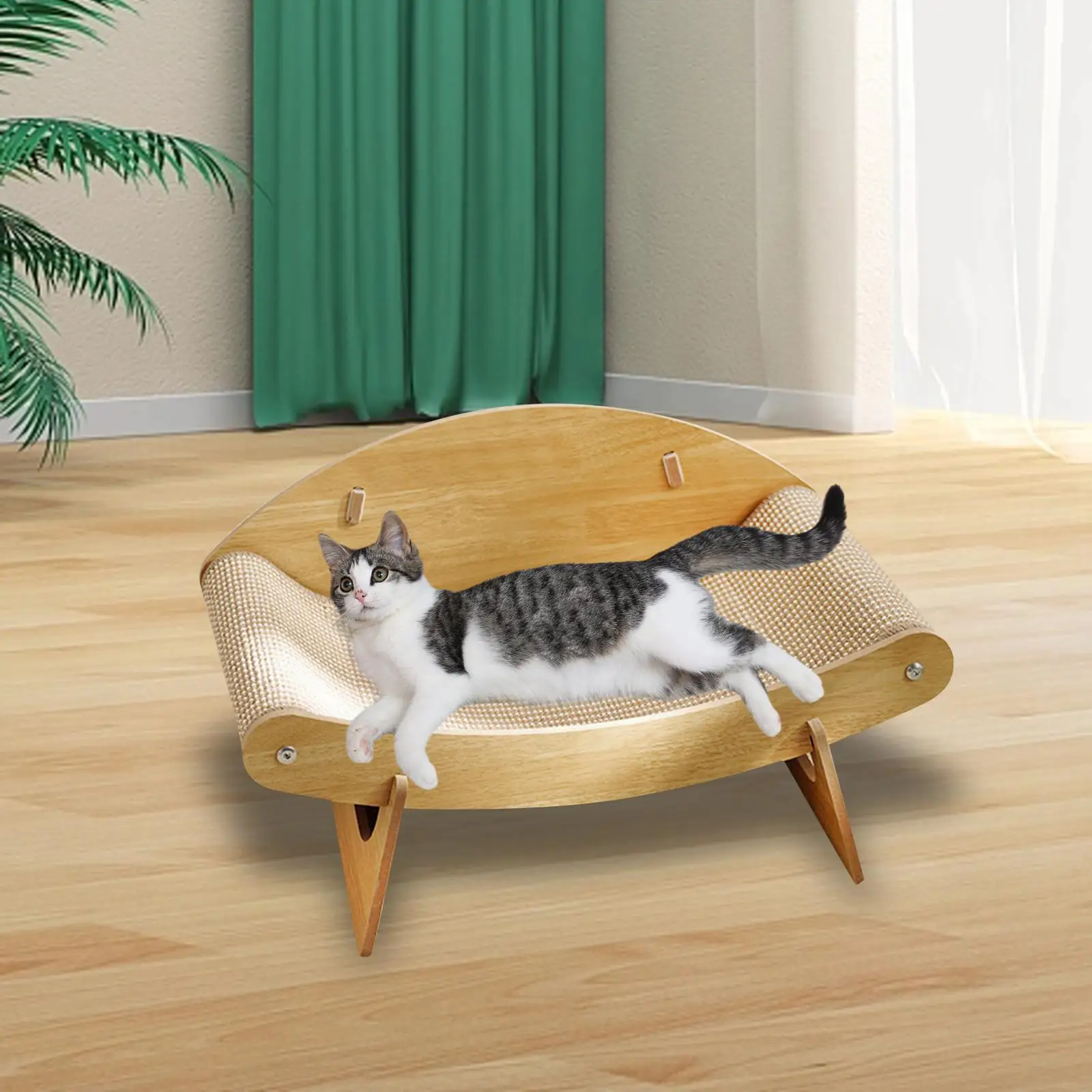 Cat Scratch Bed Cat Couch Bed Large Wear Resistant Cat Scratchers Cardboard Cat Chair Lounge for Puppy Bunny Indoor Cats Dogs