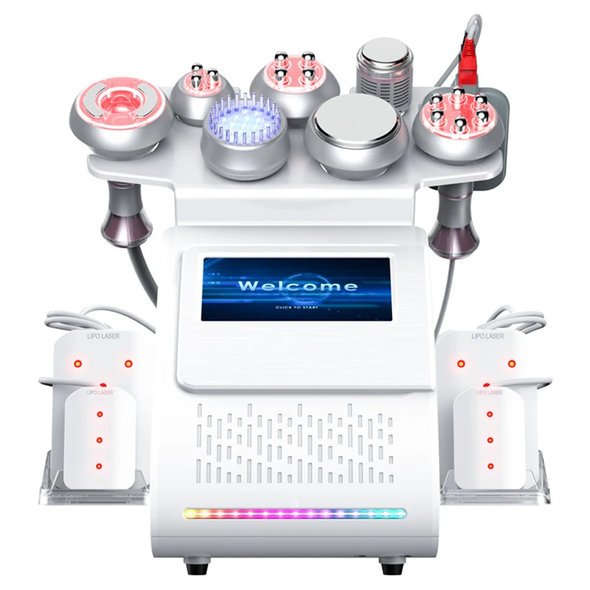 2024 The Latest 9 In 1 80k Ultrasonic Cavitation Vacuum RF Laser Weight Loss Machine Suitable Body Sculpting Machine