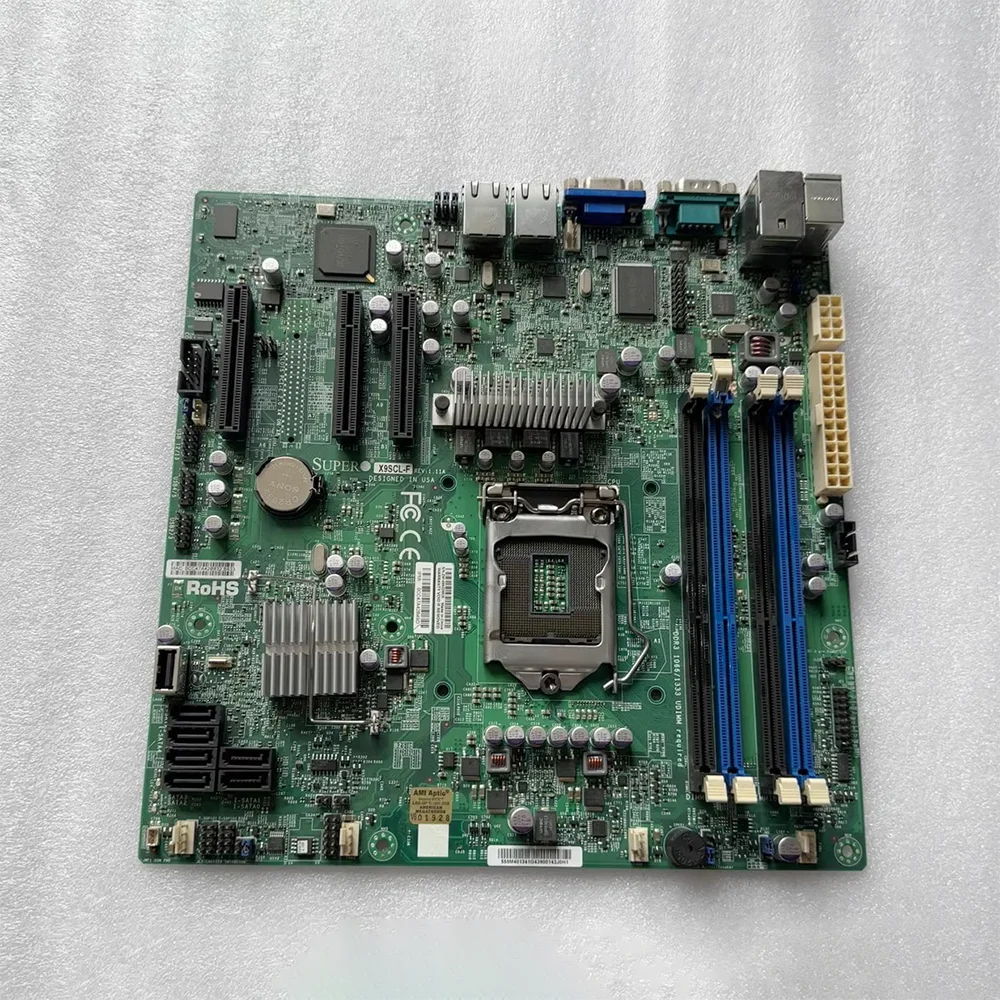 Original Server Motherboard X9SCL-F 1155 U-ATX C202 Perfect Test Good Quality Hot