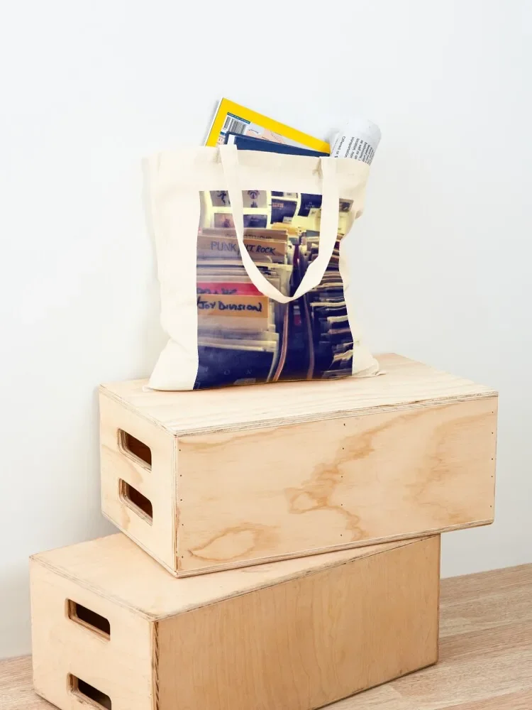 ريترو سجل مخزن حمل حقيبة ايكو حزمة المتسوق حقيبة امرأة المرأة حقيبة حمل قماش