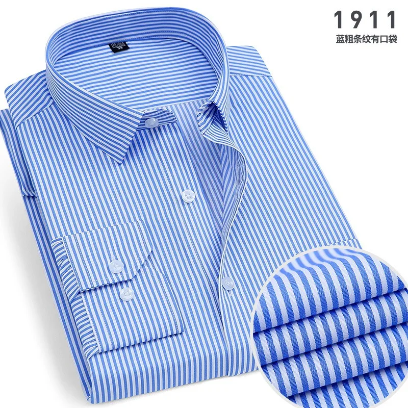 New men's long-sleeved shirt, work shirt, business casual, simple and versatile, street-fit, fashionable, comfortable