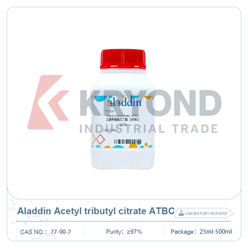 Aladdin T111251 Acetyl tributyl citrate ATBC High Purity CAS 77-90-7 Plasticizer Ester Biochemical Additive Lab Chemical Reagent