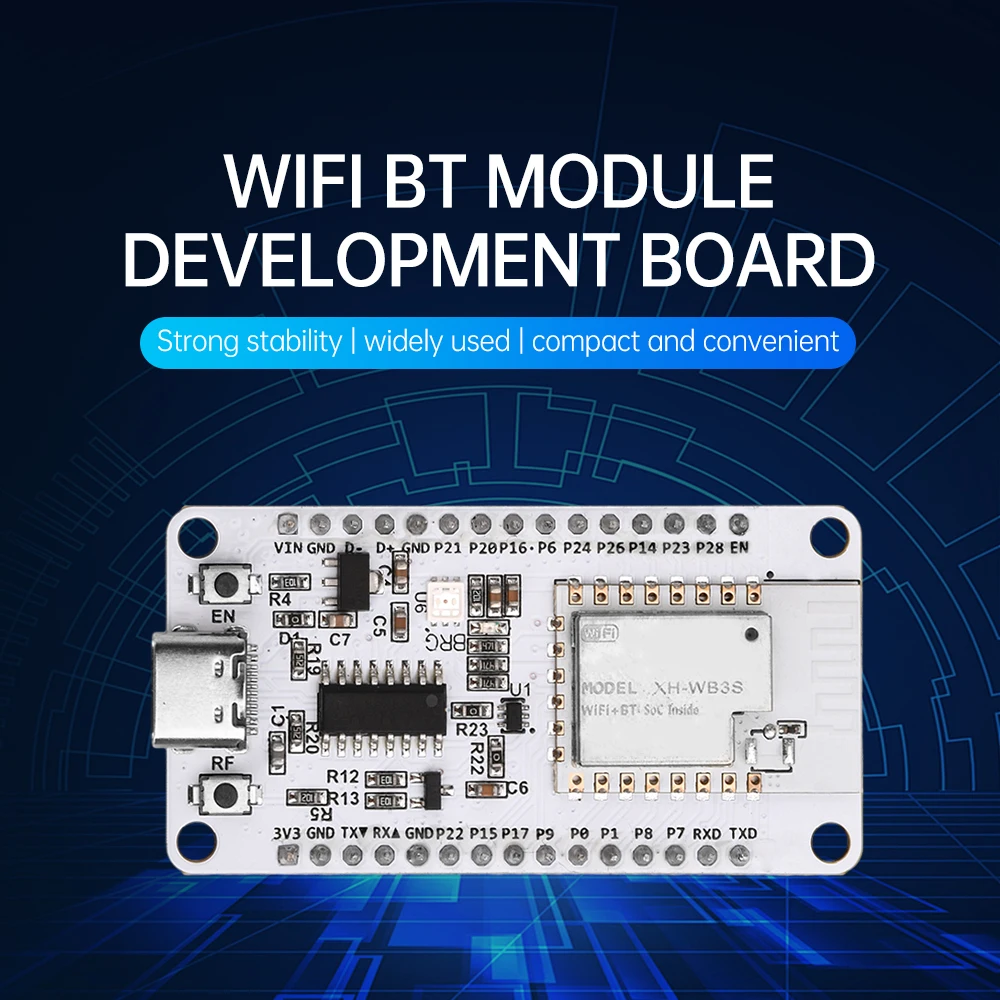 NiceMCU-WB3S CH340 Development Board WiFi Bluetooth Module Onboard WB3S Module for Arduino