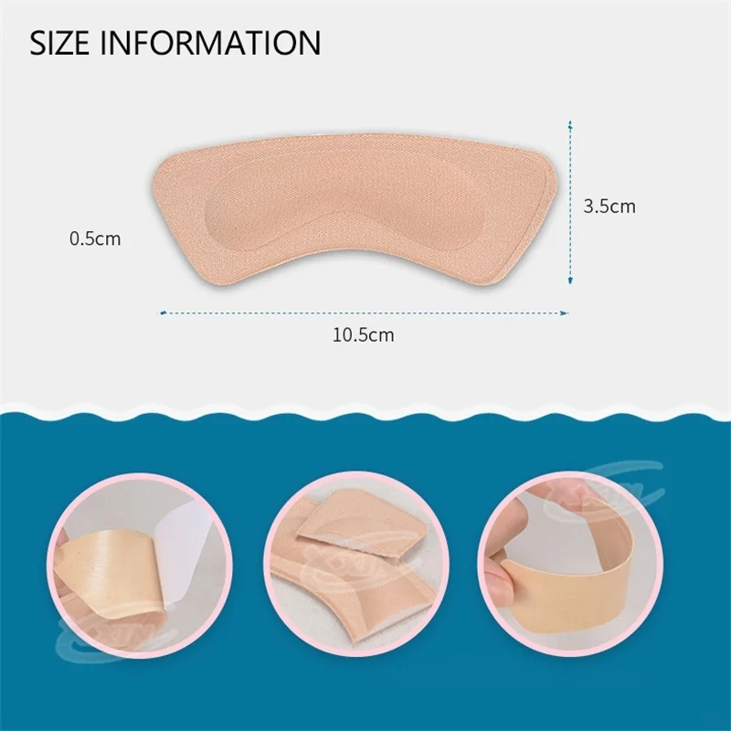 【Xxin】 1/2/3 Pair Heel pad Soft Foam High Heel Insole Anti-wear Anti-drop  Adjust Size Foot Insert Relieve Foot Pain