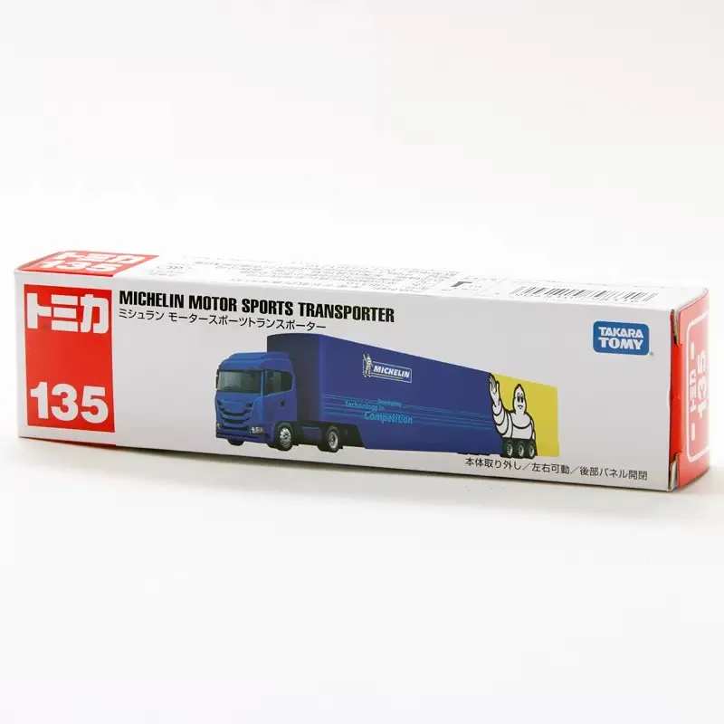 Takara Tomy Tomica 135 MICHELIN MOTOR SPORTS TRANSPORTER Metal Diecast Model Car