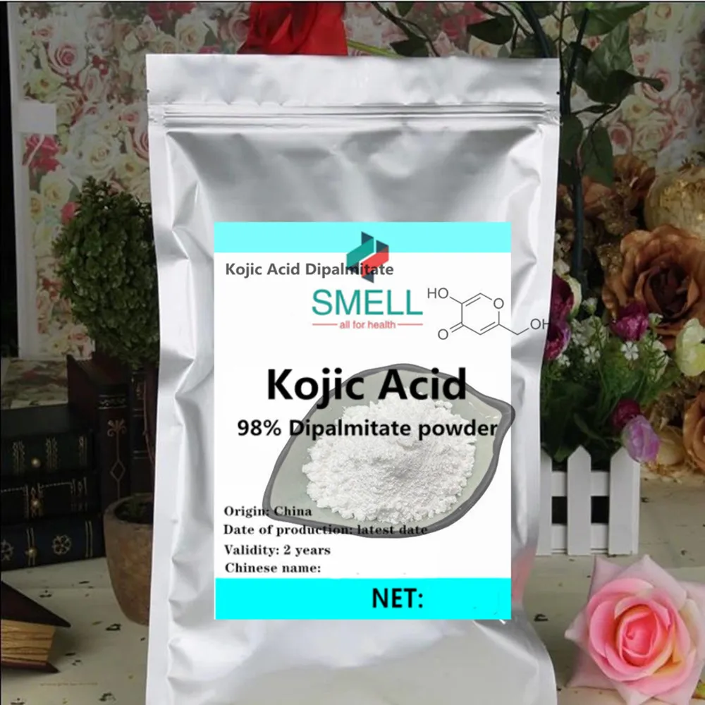 

Hot Sale Kojic Acid Dipalmitate Powder 99% Pure Cosmetic Grade Skin Brightening Dark Spot Corrector for Serum Lotion