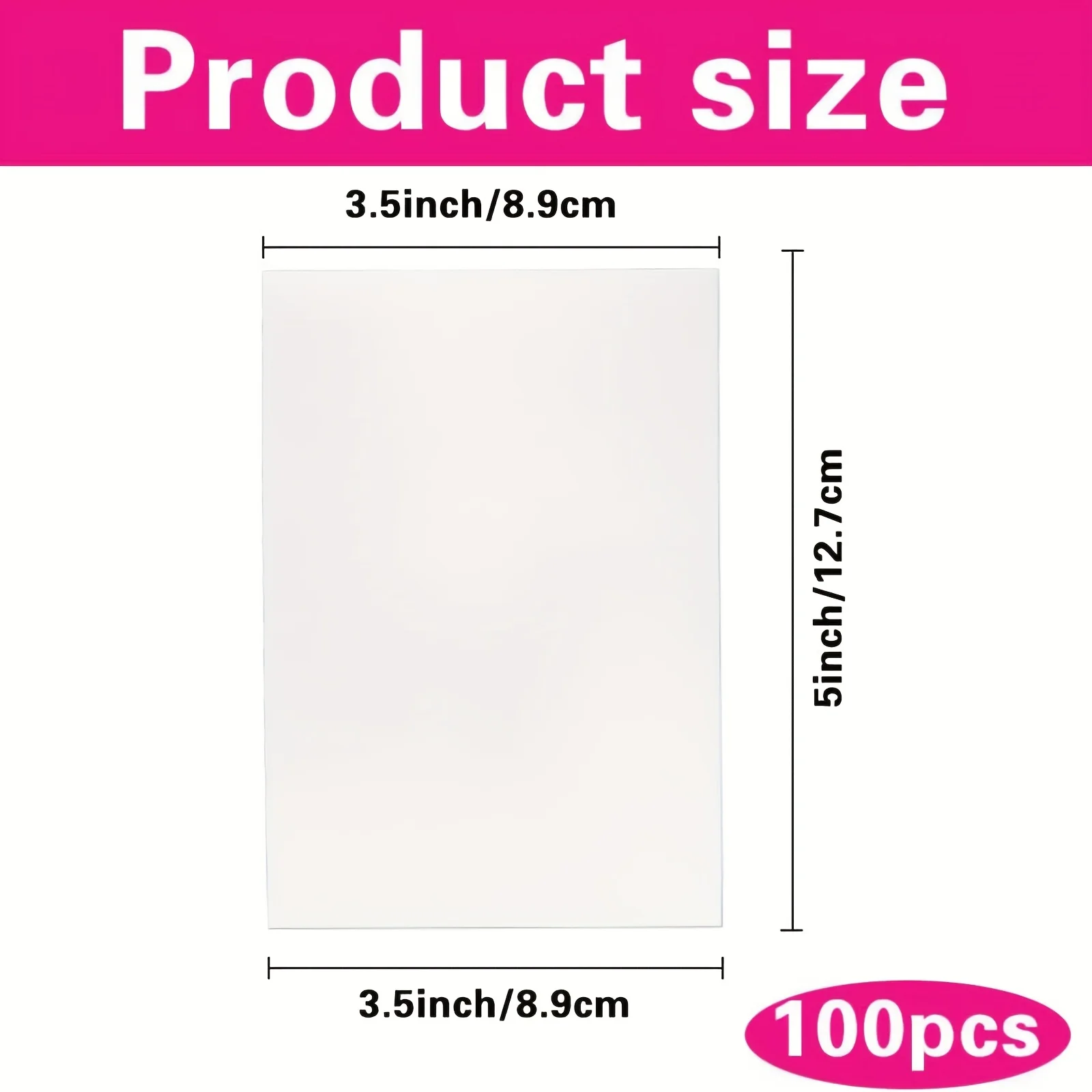 3.5×5 Inch Size Glossy Photo Paper for Inkjet Printer 100 Sheets 180G/200G