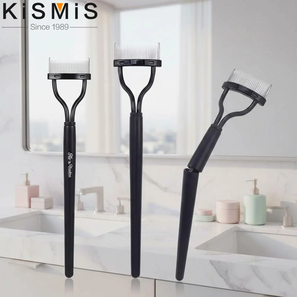1Pc Waterproof Eyelash Curler Comb Mascara Brush Makeup Tool for Women Portable Beauty Essential Eyelash Curling Tool