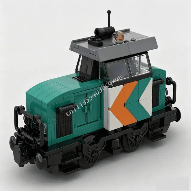 Image of 256-teiliges Hafen-Eisenbahn-Set mit Motorisierung und Schienen, MOC Eisenbahnmodell, individuelles Puzzle, DIY-Bausatz, beliebtes Geschenk