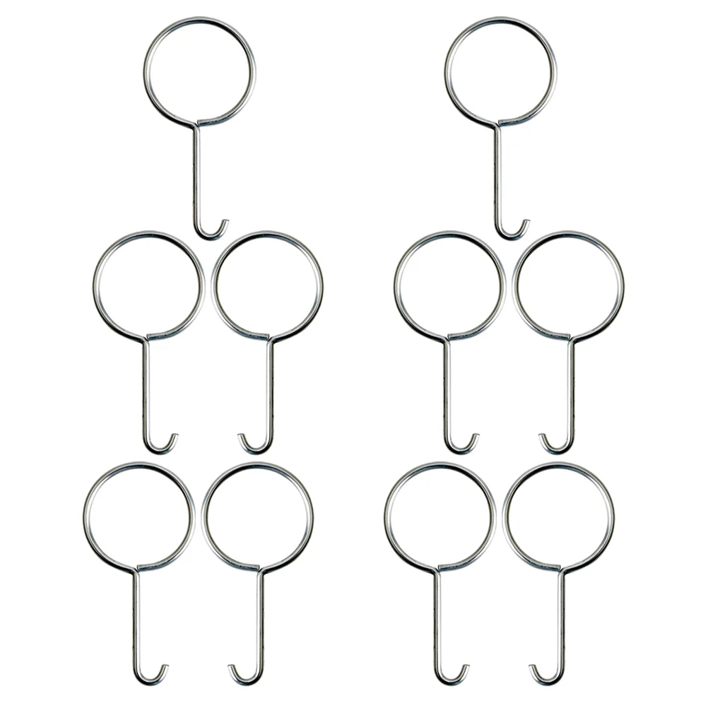 

10 Pcs Puller Drain Removal Hook Key Lifting Hooks Shower Silver Lifters Stainless Steel