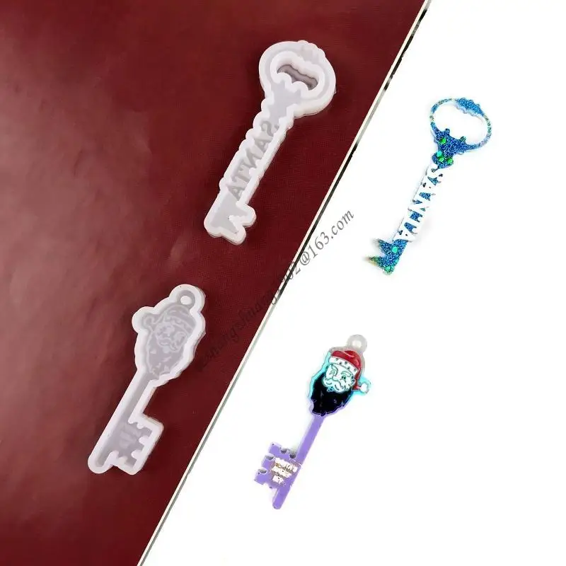 

Q6RB Jewelry Casting Molds,Silicone Pendant Resin Molds with Hanging Hole DIY Crafts