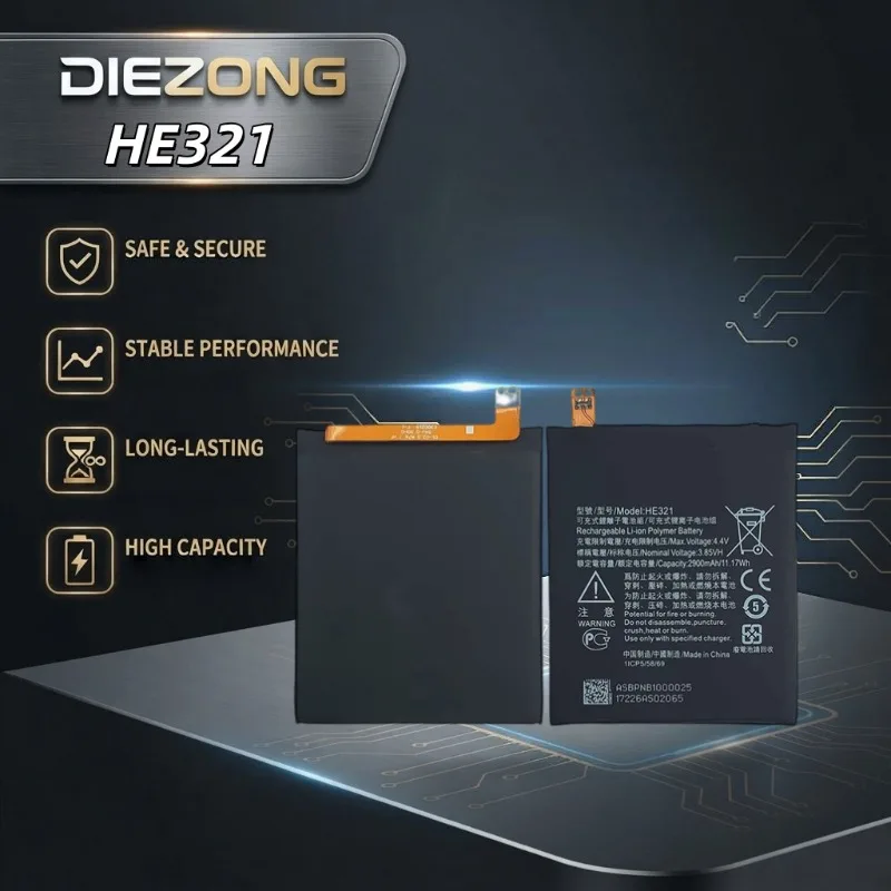 New HE321 2900mAh 3.7V Rechargeable Lithium‑ion Replacement Battery Internal Phone Battery for Nokia Feature Phone