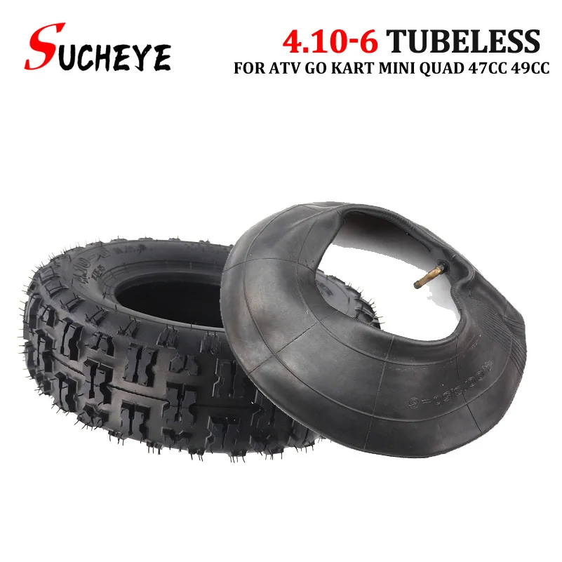 High Quality 4.10-6 Tubeless Tire Vacuum  for ATV Kart Snowmobile Lawn Mower Tool Cart Thickened