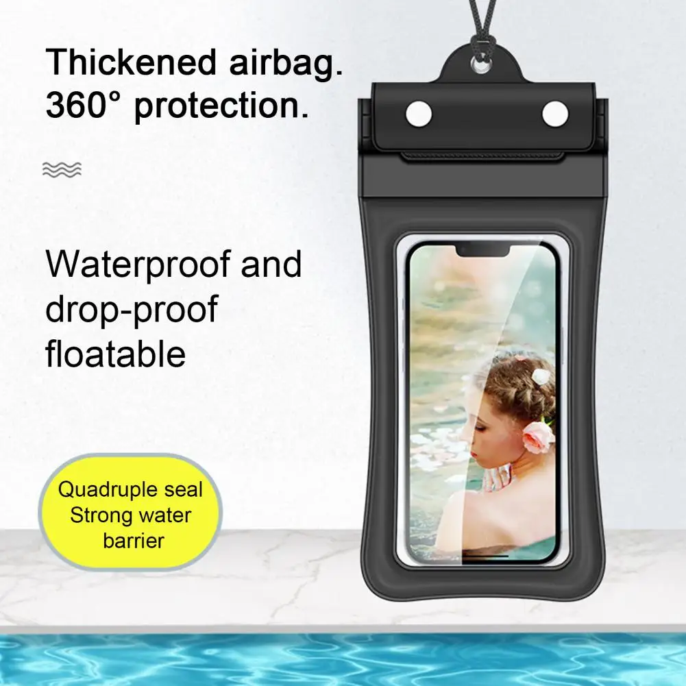 Phone Storage Bag Phone Waterproof Bag Universal Transparent Phone Bag with Lanyard Protective Case for Boating