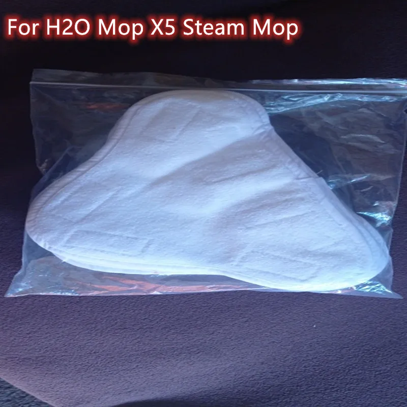 Almohadilla de tela de microfibra para mopa de vapor H2O X5, accesorio de repuesto, arrastre Triangular, paquete de 10 unidades