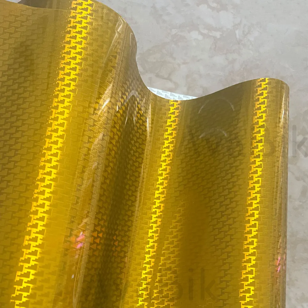 

30/50CM Car Stickers High Glossy Gold Aircraft Pattern Plated Carbon Fiber Sticker Car Interior Central control Films