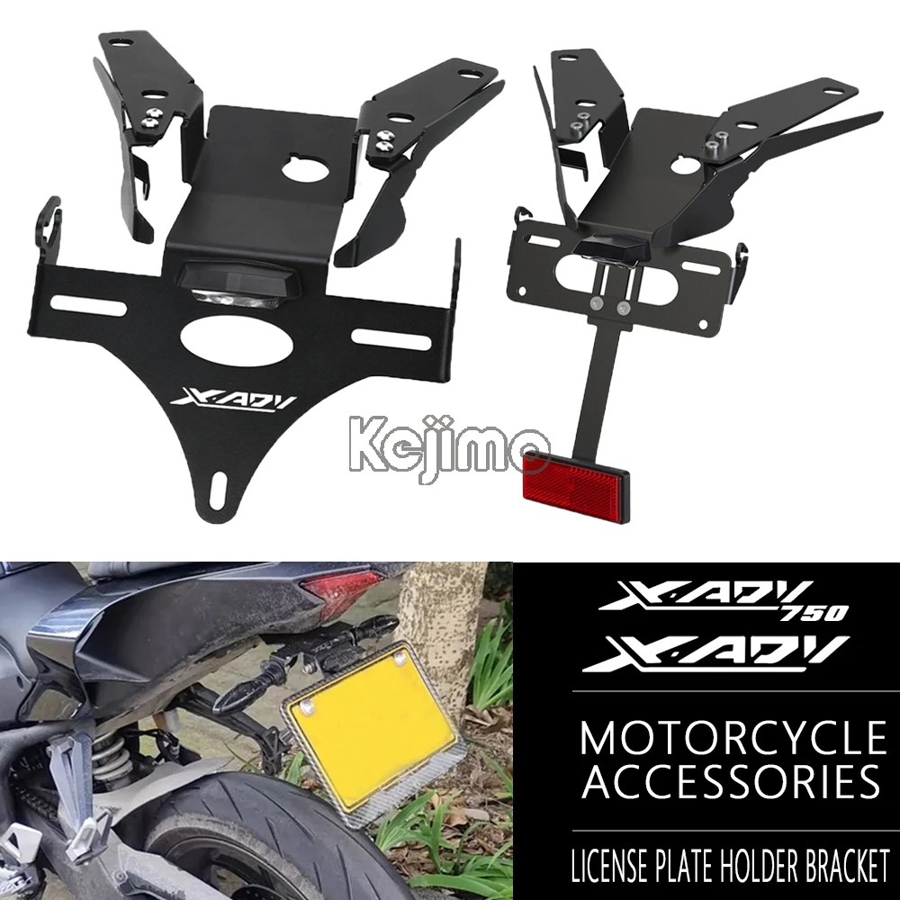 

For HONDA XADV 750 XADV750 2021 2022 2023 2024 Motorcycle CNC Tail Tidy Fender Rear bracket license plate frame holder X-ADV750