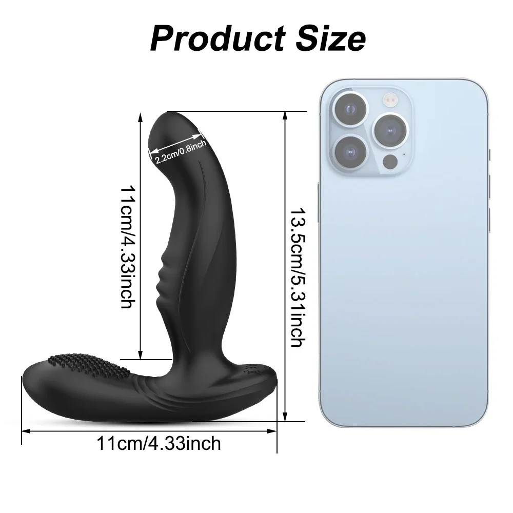 APP Control Male Wiggle Prostate Massager Anal Vibrator for Men Gay Swing Butt Plug Perineum Stimulator Sex Toy for Men image 5