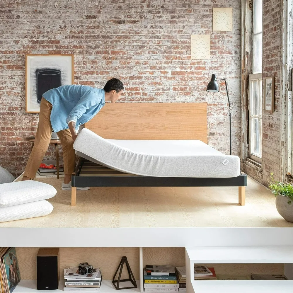 Matelas jumeau de 8 pouces, matelas moyen optimiste en mousse adaptative dans une boîte, réactif et de soutien