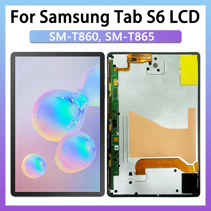 

10.5" for Samsung Tab S6 SM-T860 SM-T865 T867 SM-T865N T867V T867U T867R4 LCD display touch screen Assembly For Samsung T860 LCD