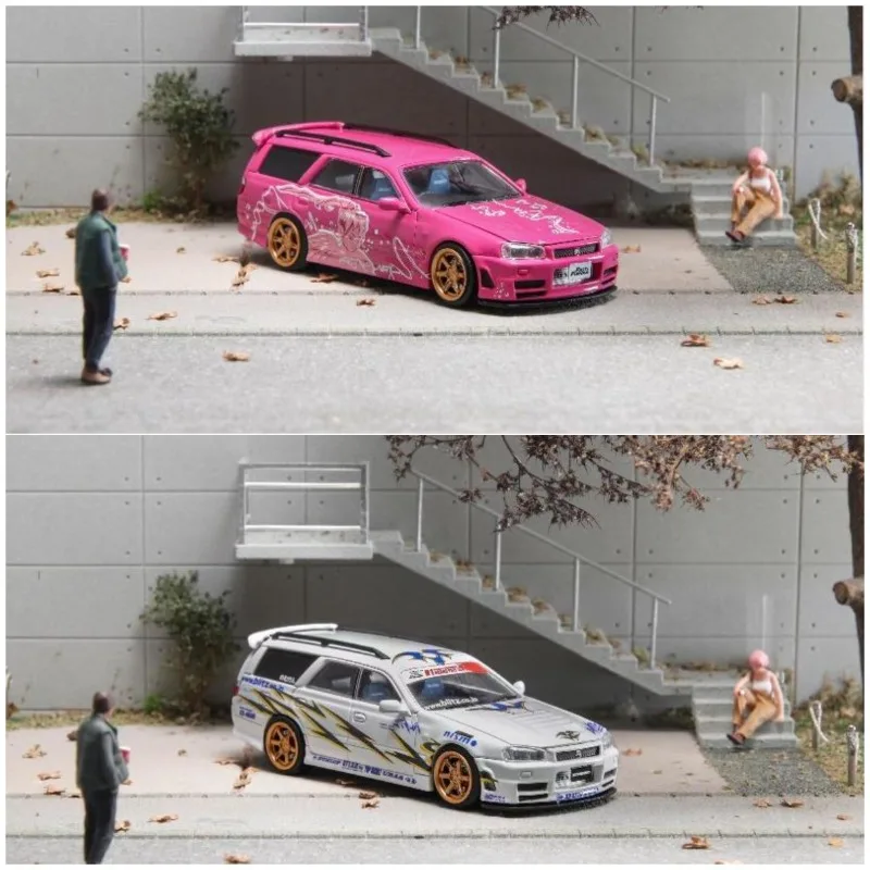 Diecast 1:64 Scale R34 Stagea 1 Generation WC34 260RS Estate Alloy Car Model