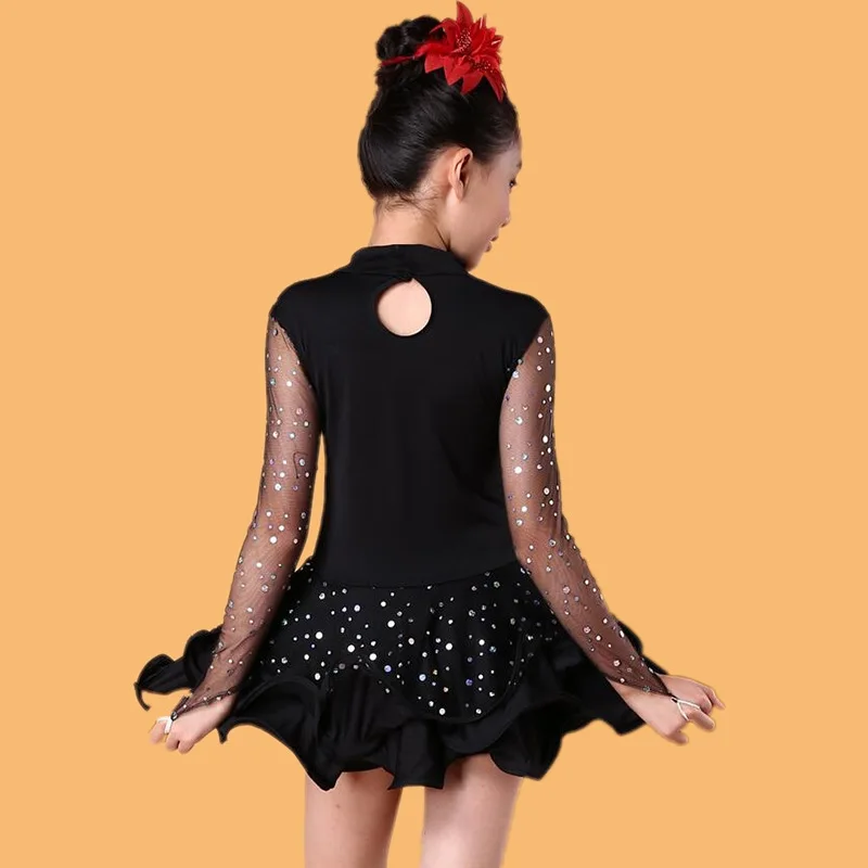 

New children's Latin dance spring and summer practice performance costumes, girls' performance costumes, performance costumes