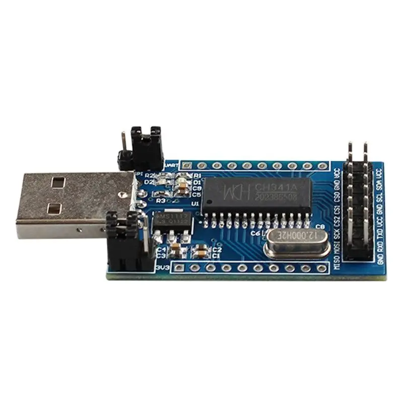 

Модуль CH341A USB для UART IIC SPI TTL ISP EPP/MEM параллельный преобразователь