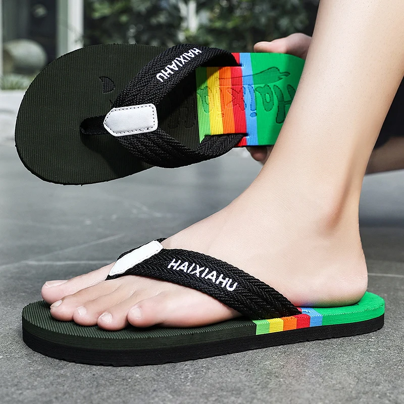 

Toe Pinch Men'S Slippers Fashion Casual Men'S Sandals With Thick Soles Light Weight, Outdoor Hiking Wading Men'S Slippers