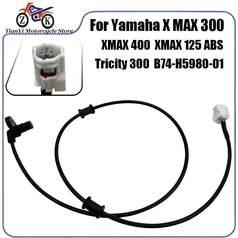 

1PCS Motorcycle Rear Wheel Speed Sensor For Yamaha Xmax300 Xmax400 Xmax125ABS Tricity300 ABS Speed Sensors B74-H5980-01