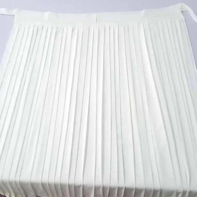 

Hanfu Petticoat Skirts One-piece Perforate Pleated Skirt Women Lining White Chinese Vintage 6m/3m Width Petticoat Skirts Women